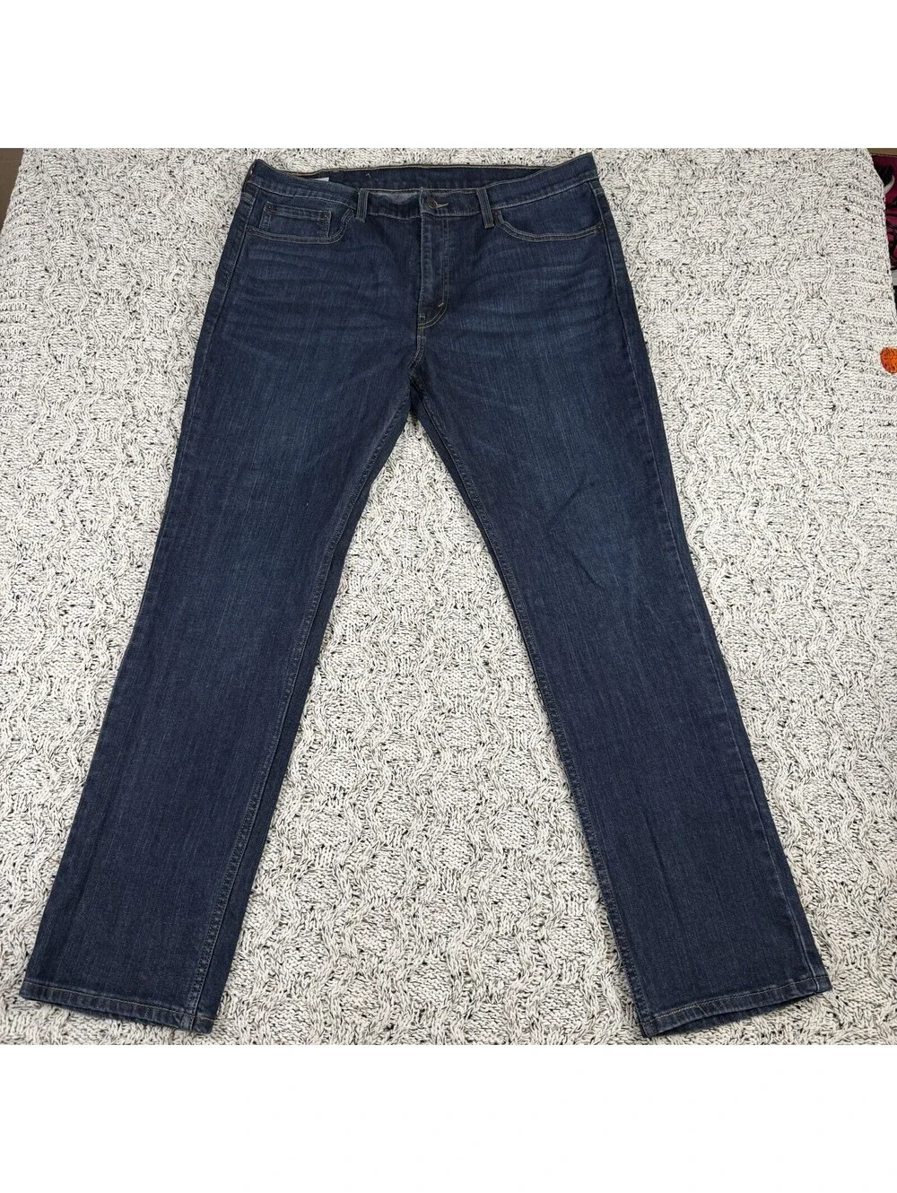 Levi’s 511 Slim Fit Zipped Men's W38/L32 Blue Jeans Whiskers Mid Rise